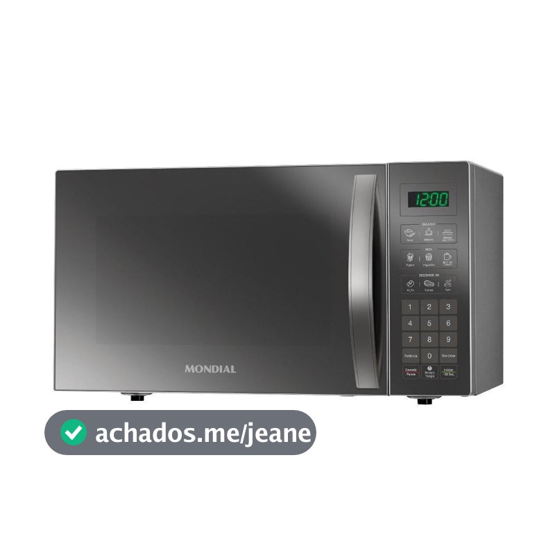 Micro-ondas Mondial 34l Mo-02-34-e Cinza Espelhado