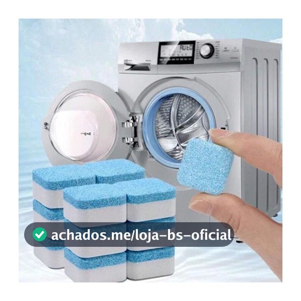 Kit Limpador Pastilha de máquina de lavar roupa, comprimido efervescente sólido para remover manchas【】