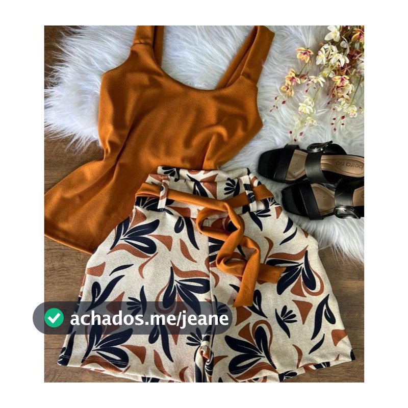 Conjunto Plus Size  Premium veste do 50 ao 58 (Blusa estampado com short  liso)