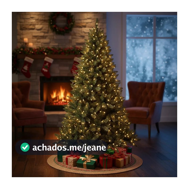 Árvore De Natal Imperial Iluminada De Pvc De Luxo Europeia 240cm