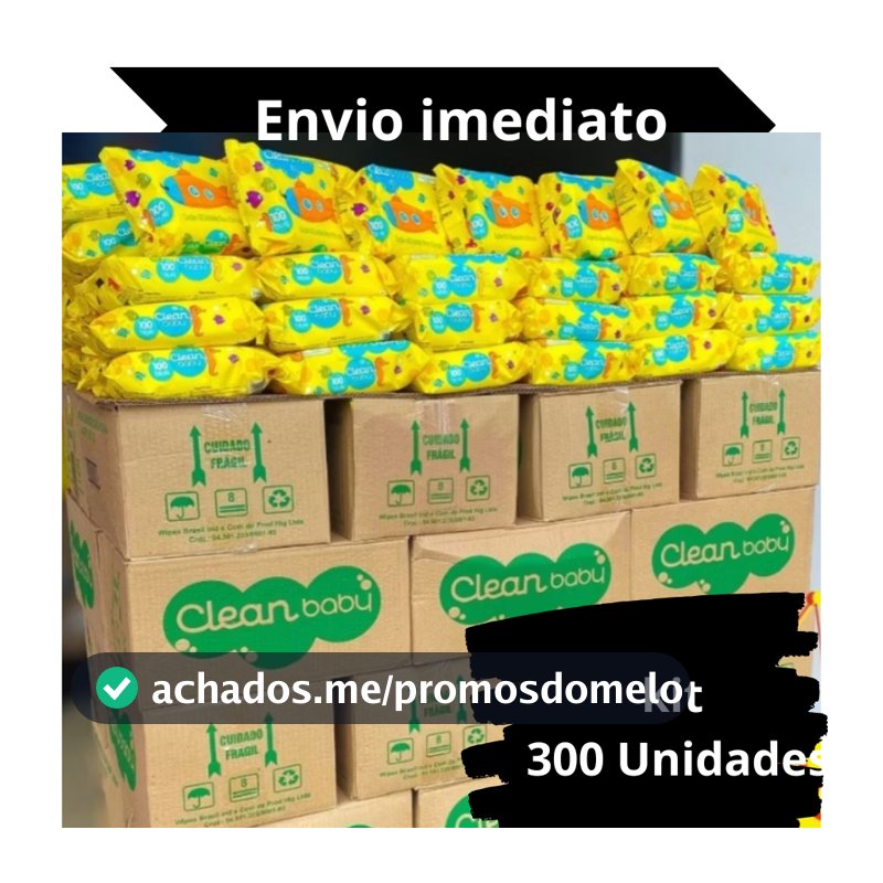 Caixa Kit Com 300 Lenços/Toalhas Umedecida Kit Higiene Bebe Promoção
