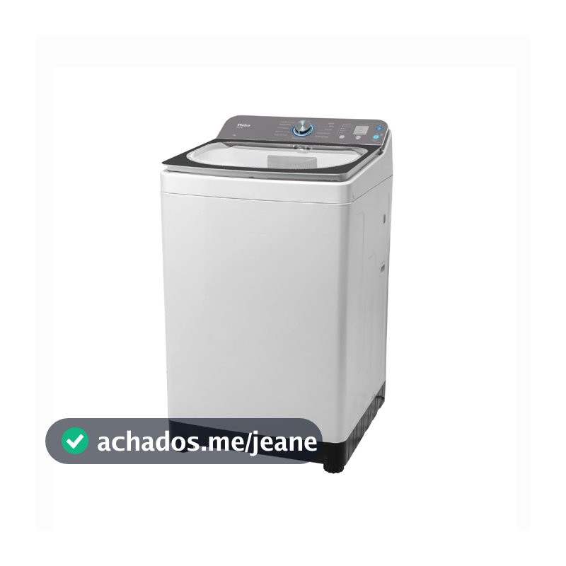 Máquina de Lavar Roupas Philco 14Kg, 12 Lavagens, Cesto Aço Inox, Pés Niveladores Ajustáveis PLR14A