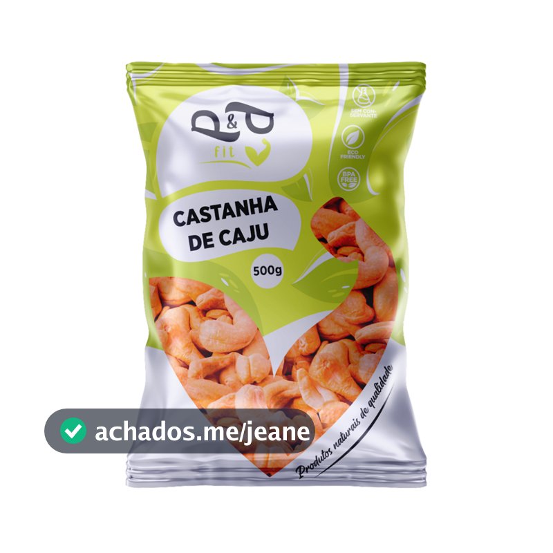 Castanha de Caju em Pedaço/Bandas 500g Torrada (Com ou Sem Sal) - P&P