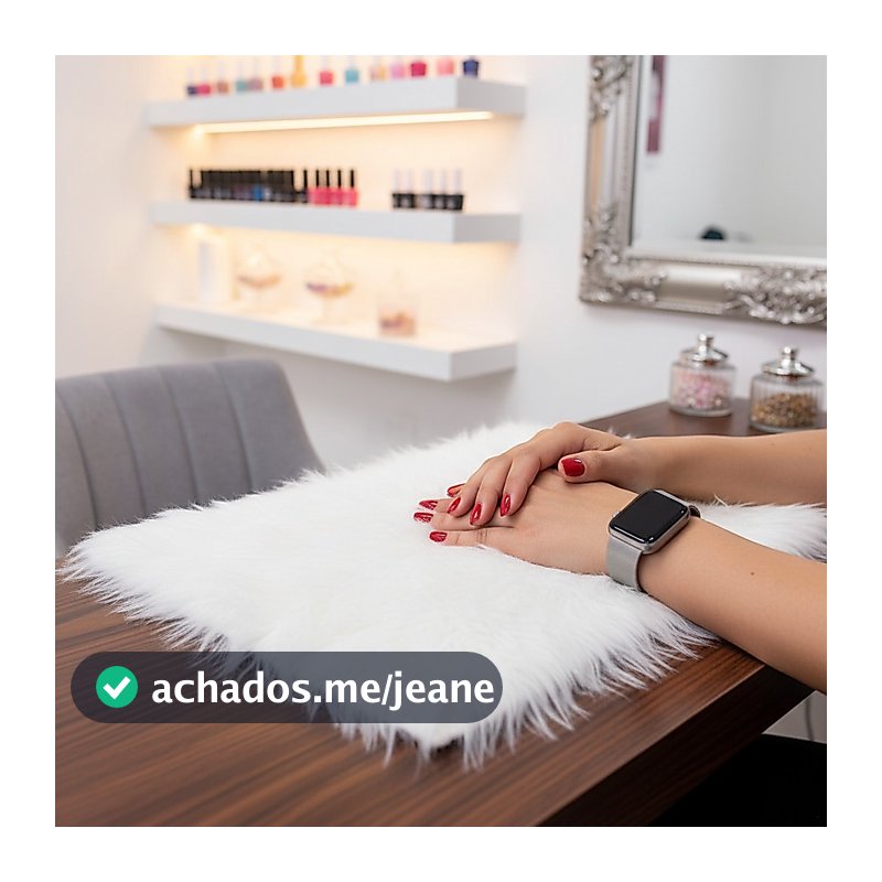 Tapete para Manicure Fotográfico Peludinho | Tapete Decorativo para Fotos de Unhas | Cenário de Mesa