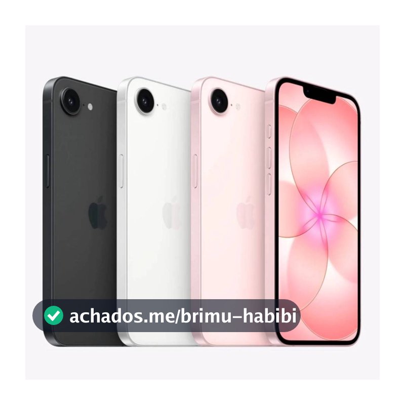 Celular Apple iPhone 17e 256GB 512GB eSim Tela 6,1" 48MP iOS 5G NFC Original Garantia Apple