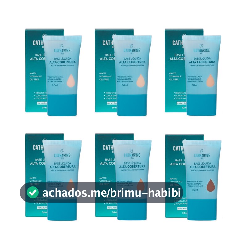 Base Líquida Chill Matte Alta Cobertura Catharine Hill Longa Duração 30ml