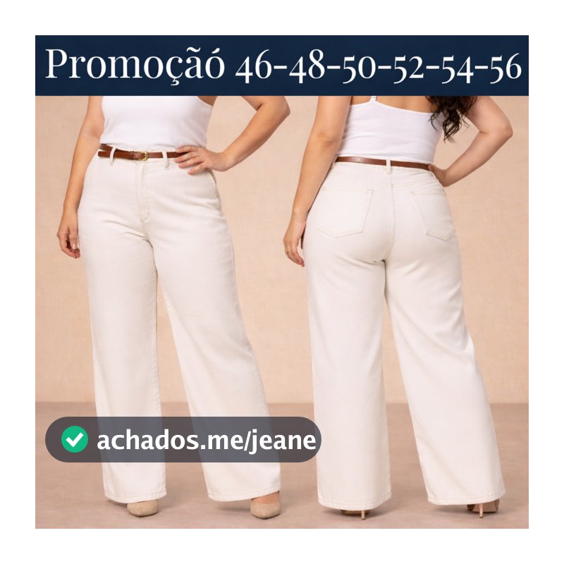 Calça Plus Size Wide Leg Feminina  Confortável e Estilosa