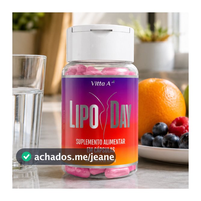 Lipo Day Suplemento Alimentar Vitta A 60 Cápsulas para Energia e Foco