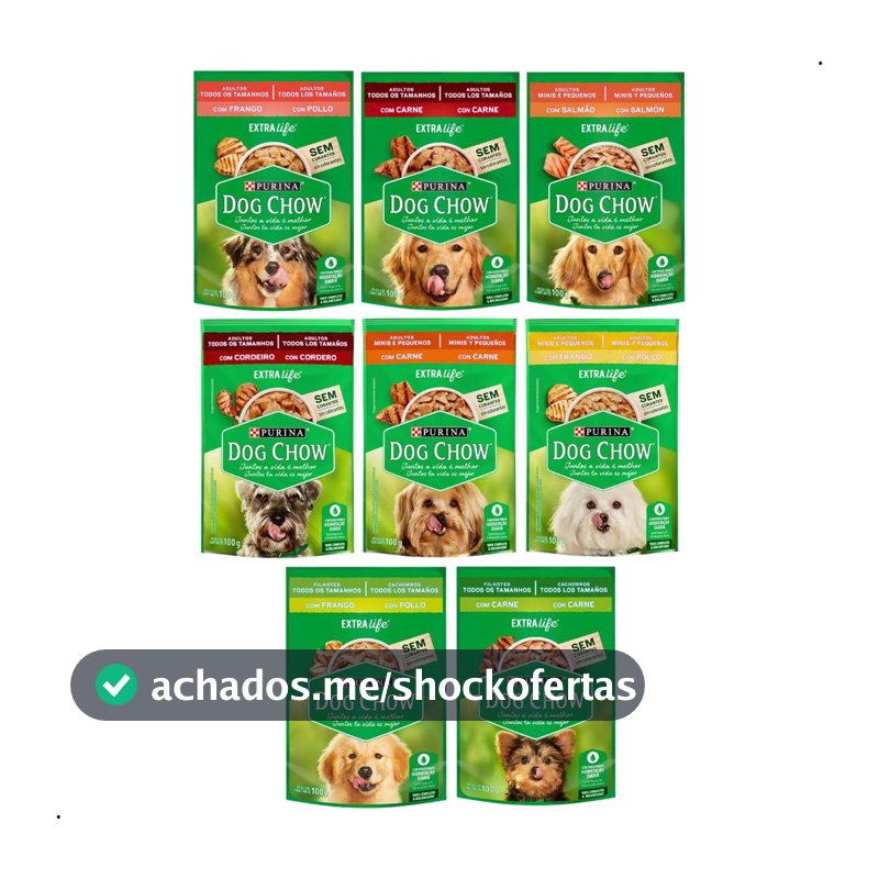 Kit 15 Sachês Dog Chow Ração Úmida Cachorro Sachê para Cachorro Sachê Dog Chow Caixa Sache Cachorro