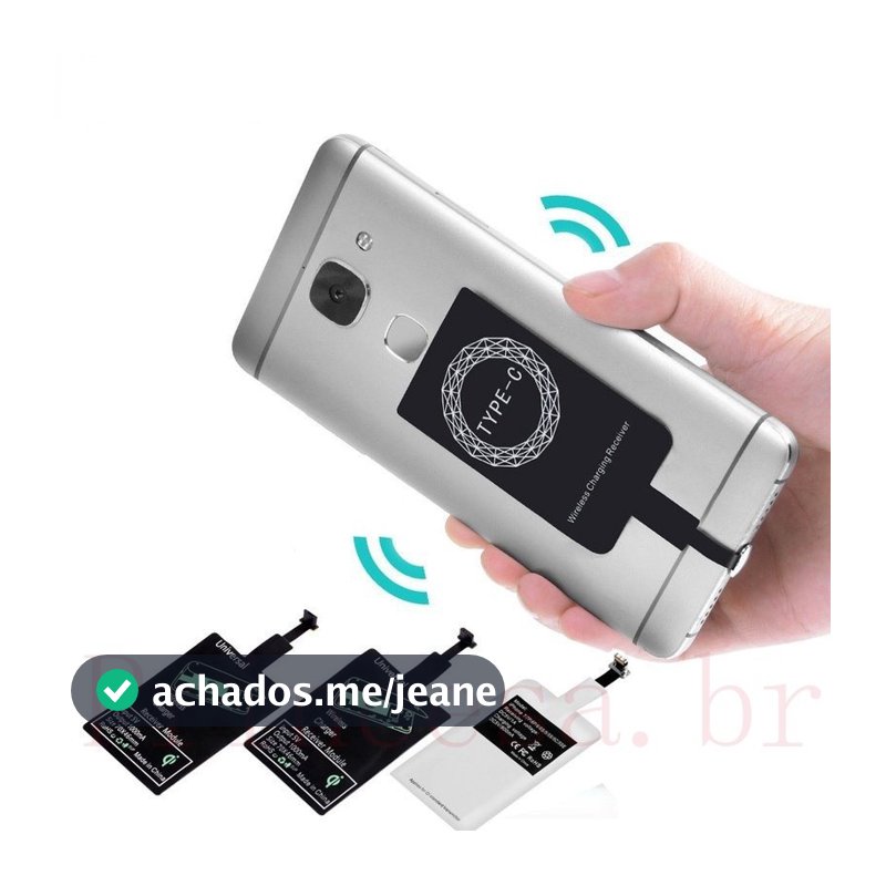 [Princesa] Carregador Sem Fio USB/Adaptador Qi Micro Tipo C Para Receptor/Rápido Android Acessórios Móveis Telefones Telefone