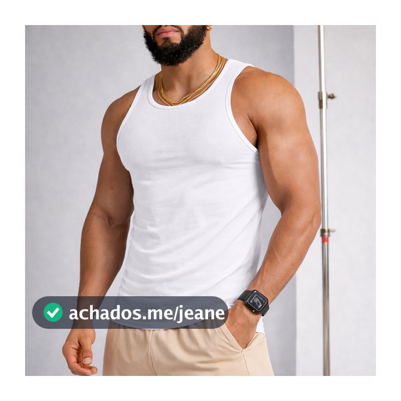 Camiseta Masculina Regata Canelada Estilo Americana Camisa Regata Academia