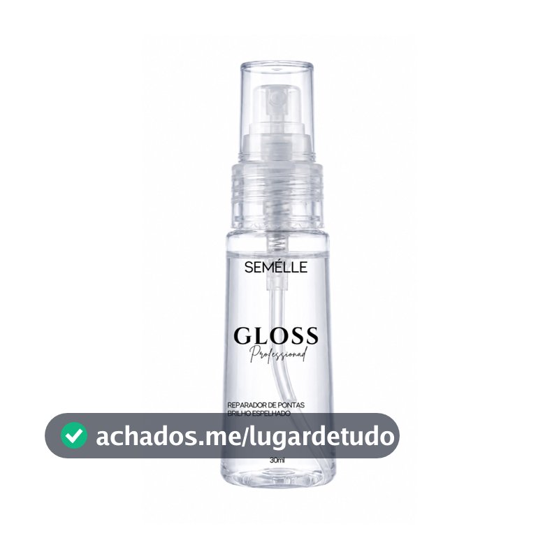 Óleo de cabelo Reparador de Pontas Gloss 30ml Anti-frizz Brilho Intenso Semélle Hair