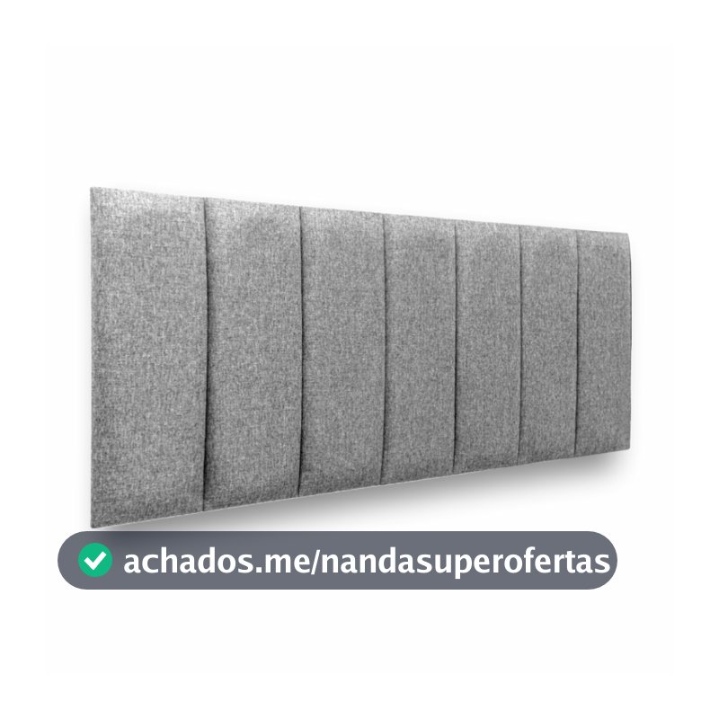 Luxo e Conforto na Sua Cama! Cabeceira Estofada Linho Premium 60cm Alta | Solteiro Casal Queen King | Box
