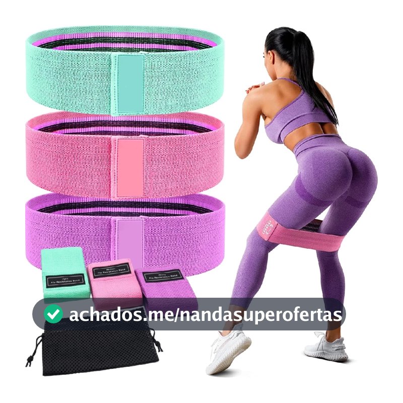 Kit 3 Faixas Elásticas Para Treino de Exercício Super Bands Academia Extensor Hip Bands para yoga Pilates