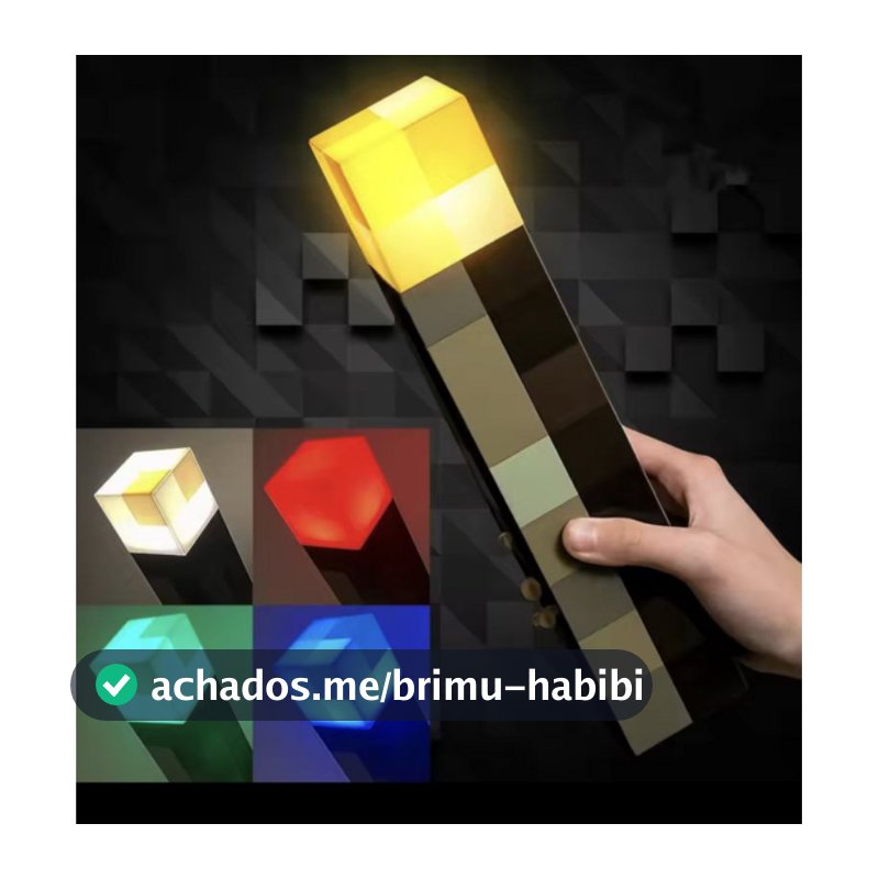 luminária tocha Minecraft