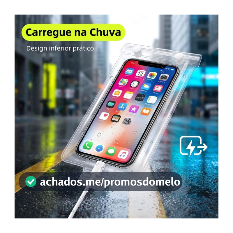 Capa Transparente Celular Para Motoboy Tela Táctil Funcional