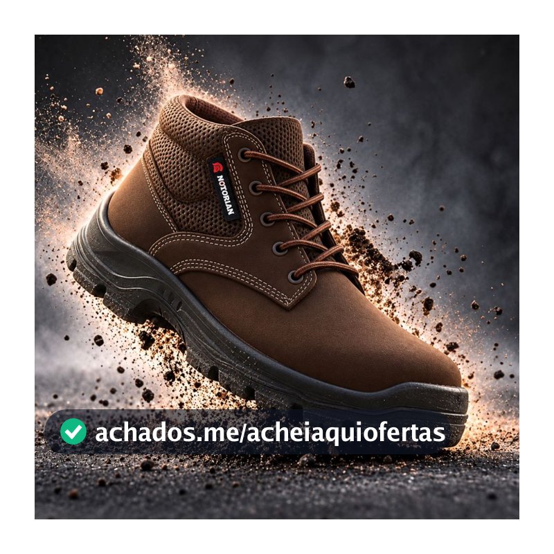Bota Tenis Masculino Coturno Adventure Cano Médio Cadarço Botina para Trabalhar Palmilha Conforto Gel