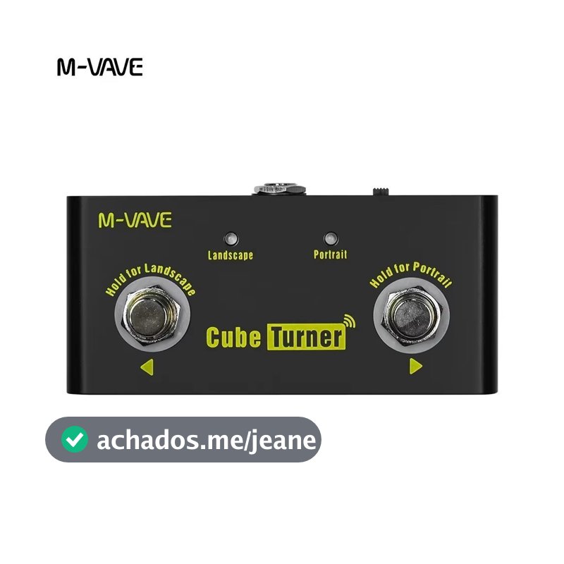M-VAVE Cube Turner Plus Virador de páginas sem fios Suporta virador de folhas Compatível com Looper e Android iOS