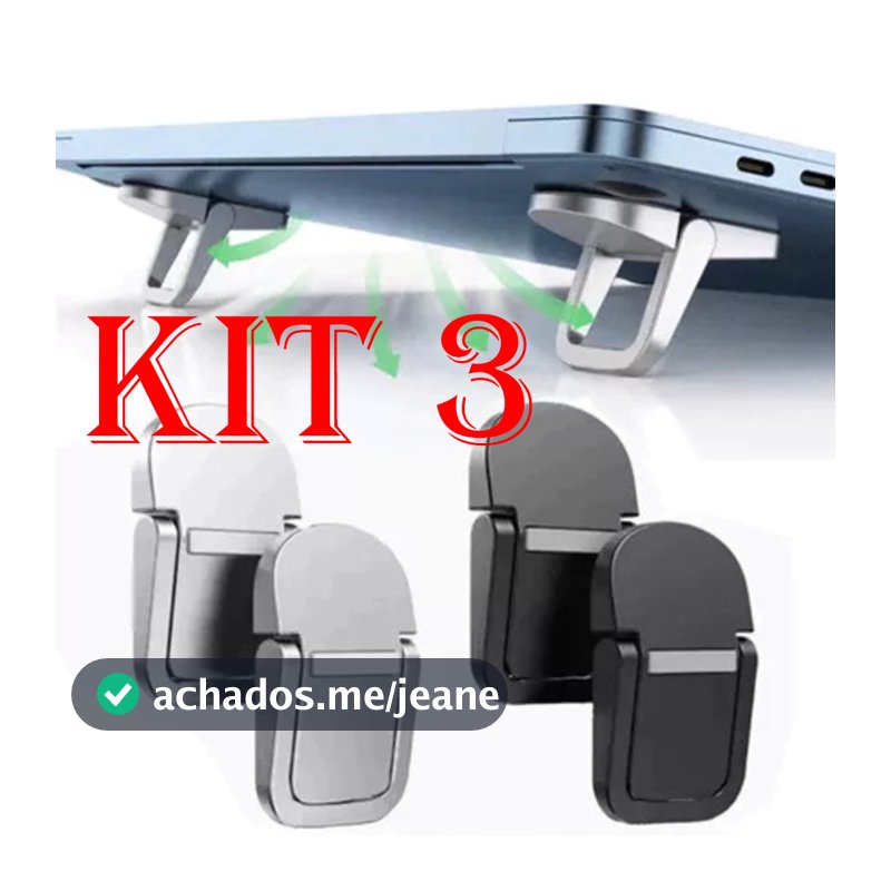 Suporte MINI para laptop com elevação de teclado, mini suporte portátil para laptop em liga de alumínio/plástico