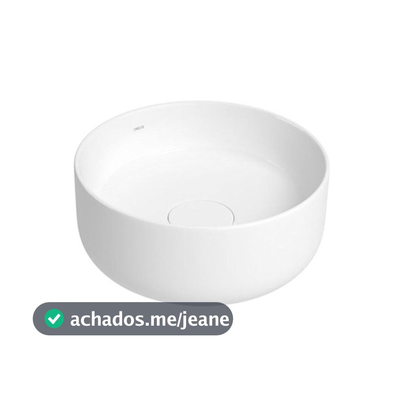 Cuba De Apoio Redonda Slim Branco Deca 30cm