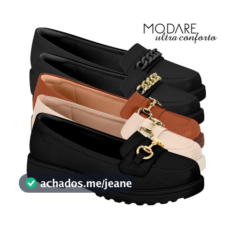 Sapato Mocassim Feminino Modare Ortopédico Ultraconforto Tratorada Confortável Original