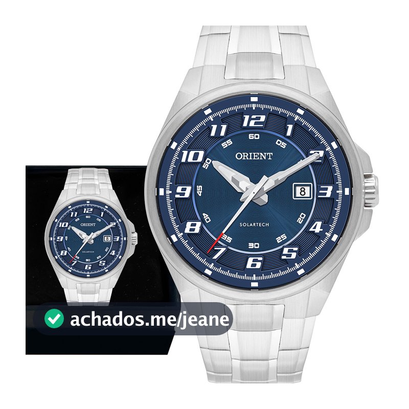 Relógio Orient Masculino Solartech Original Garantia 1 Ano