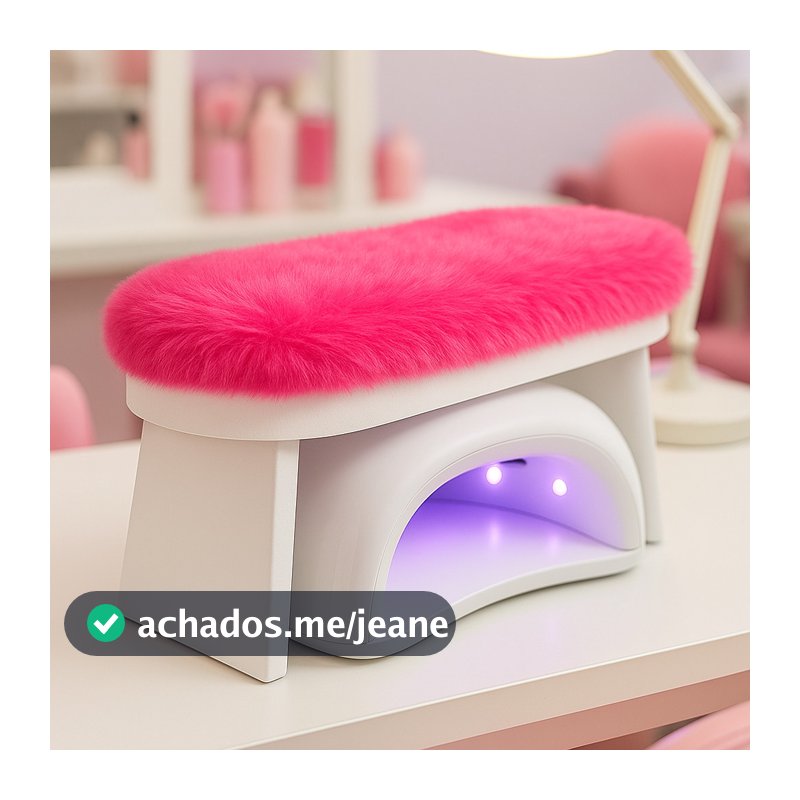Apoio de Mão Pelúcia Apoiador Nail Designer Manicure