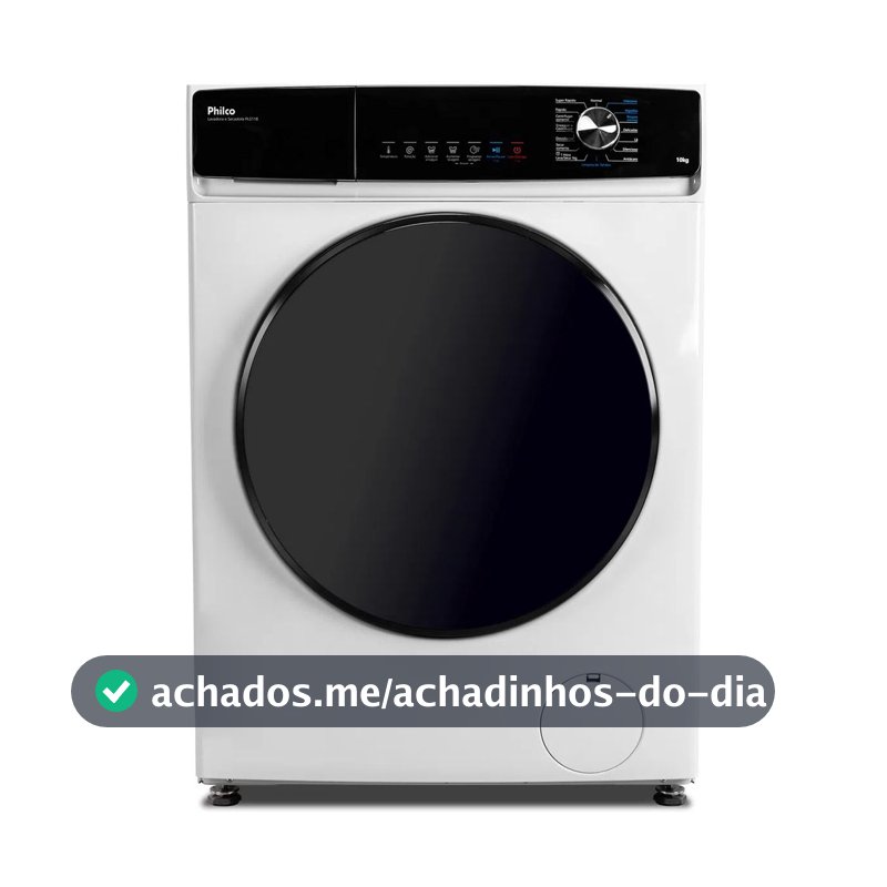 Lava e Seca Philco PLS11B Lavagem 10kg Invertplus Branco