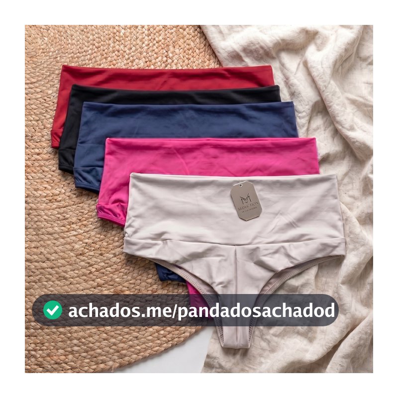 Kit 3 Calcinha Modeladora Cós Alto Fio Duplo NÃO MARCA PROMOÇÃO