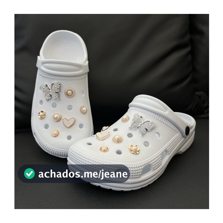 Babuche Feminina Luxo em EVA Sandália com Enfeites Personalizados Ortopédica Enfermagem