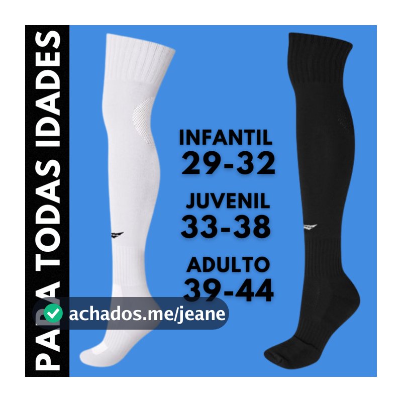 Meião Futebol Penalty Original Infantil, Juvenil e Adulto todas as idades 29 ao 44