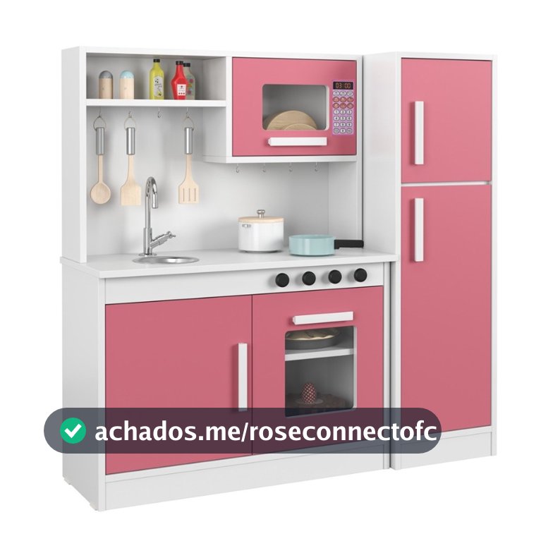 PROMOÇÃO Kit Cozinha Infantil Geladeira Fogão Forno Microondas Pia Criança Brinquedo Educativo Cor