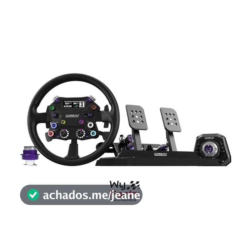 Base, Volante, Pedal e CDR QR CONSPIT 8NM APEX BUNDLE