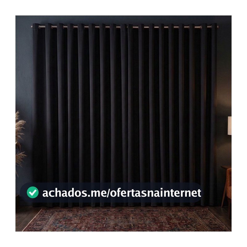 Cortina Blackout 4,00 x 2,50 2m / 3m / 4m / 5m / 6m / 7m / 8m  Metros Corta Luz Para Varão Simples