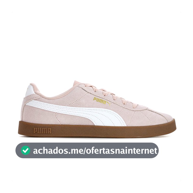Tênis Puma Club II Rose e Branco - Feminino
