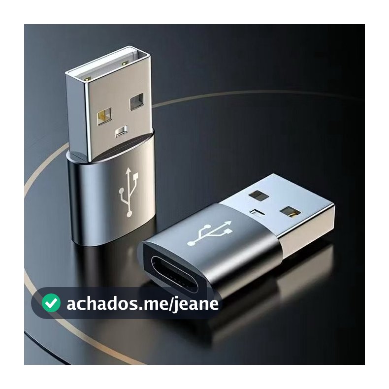Conversor Mini Adaptador Usb Tipo C Fêmea Para Usb A Macho E USB A PARA USB C