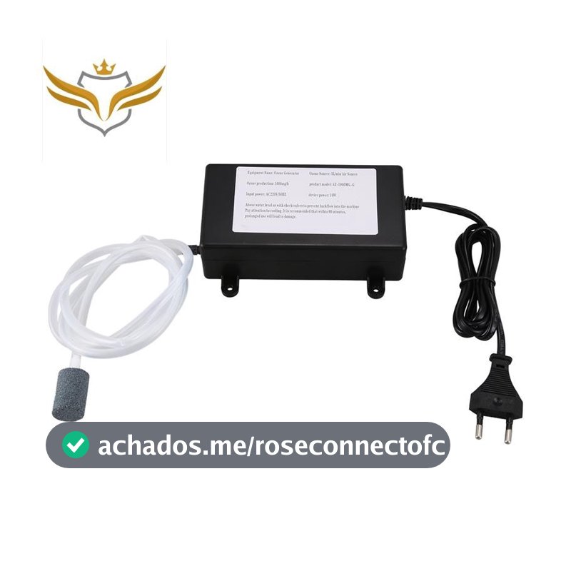 Gerador De Ozônio 1000Mg Ozonizador Água Purificador De Ar Tratamento Frutas Peixes Vegetais Tank , EU Plug