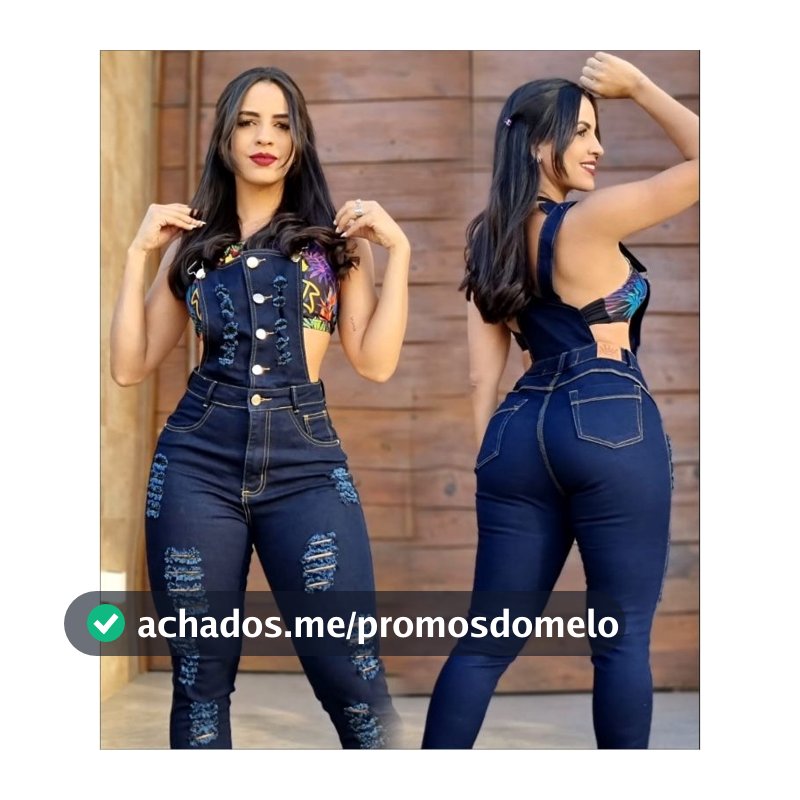 macacão feminino studio jeans c lycra e rasgos  carbono