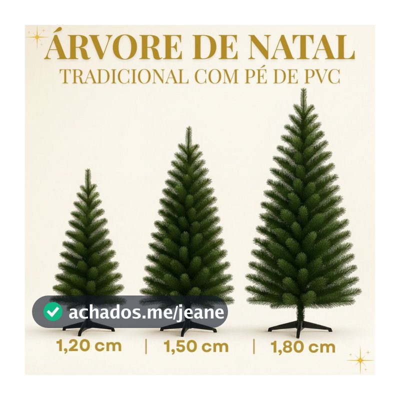 Árvore de Natal 1,20m / 1,80m / 1,50m Decoração de Natal Premium Enfeite de Alto Padrão