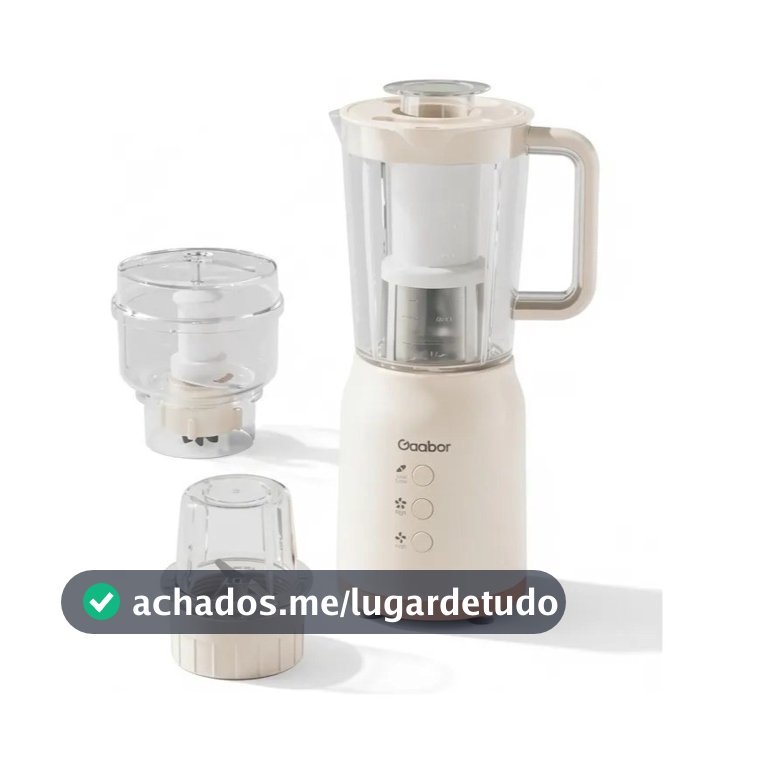 Liquidificador Multifuncional Gaabor 3 Em 1 Juicer Creme