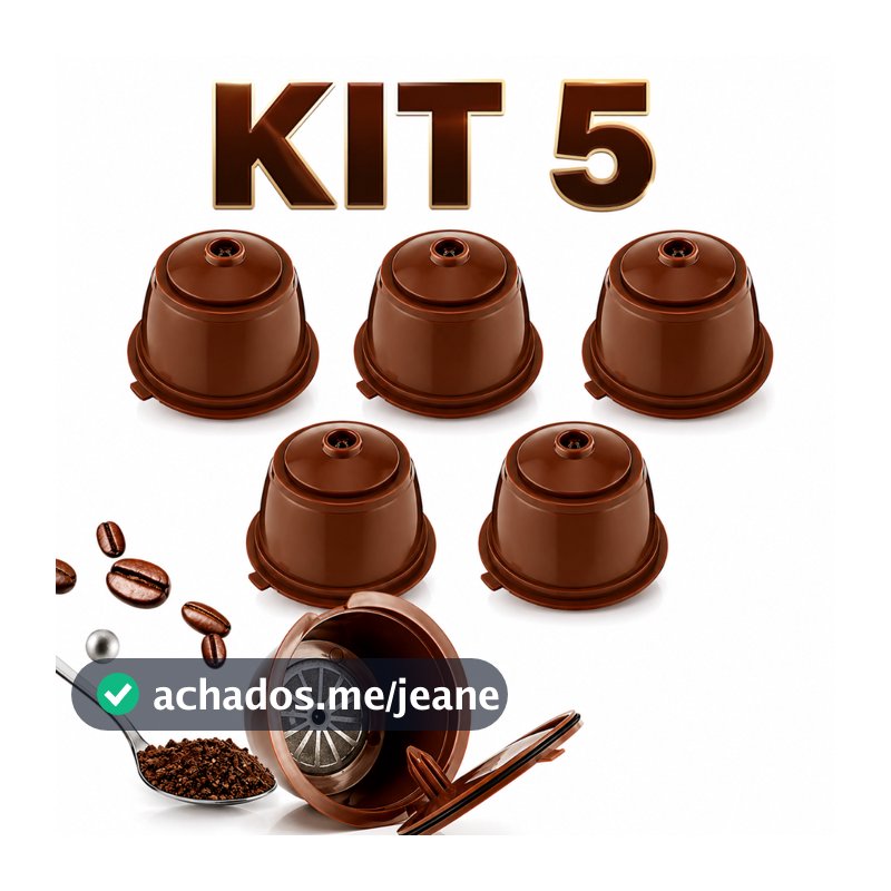 Capsula Dolce Gusto Reutiliavel Café Chá Cappucino