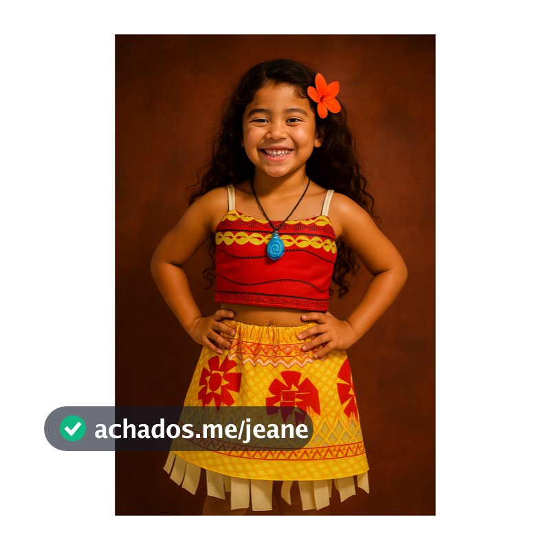 FANTASIA INFANTIL FESTAS MOANA - PARA AS MENINAS