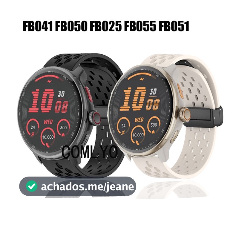 Para BETTDOW FB050 FB041 FB025 FB055 Pulseira De Smartwatch Relógio Inteligente Silicone Botão Magnético Macio Esportes
