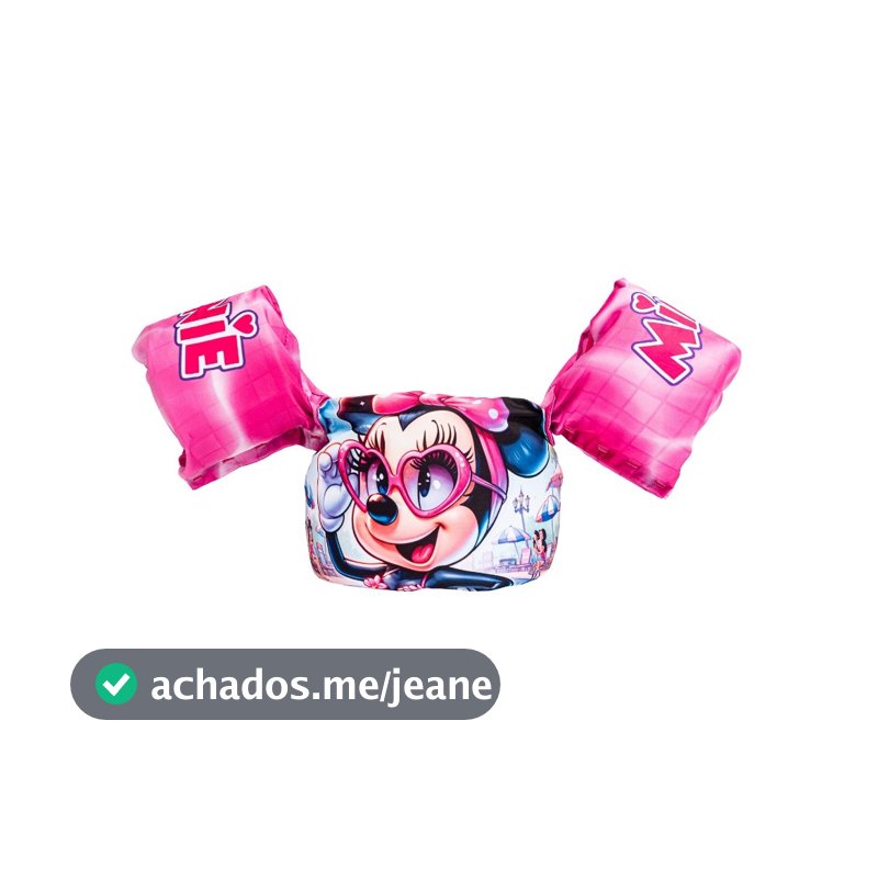 Boia Colete salva vidas Infantil Estampa da Minnie NAO FURA - 1 a 7 Anos