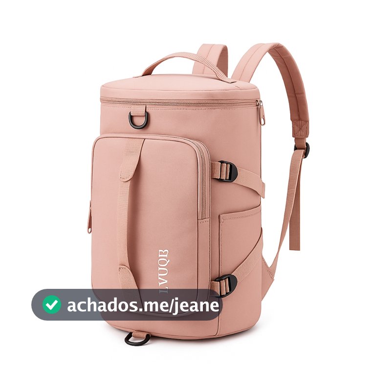 Mochila Bolsa De Viagem Academia Sport Com Bolso Impermeável Espaço Calçados Alça Lateral 30L Capacidade