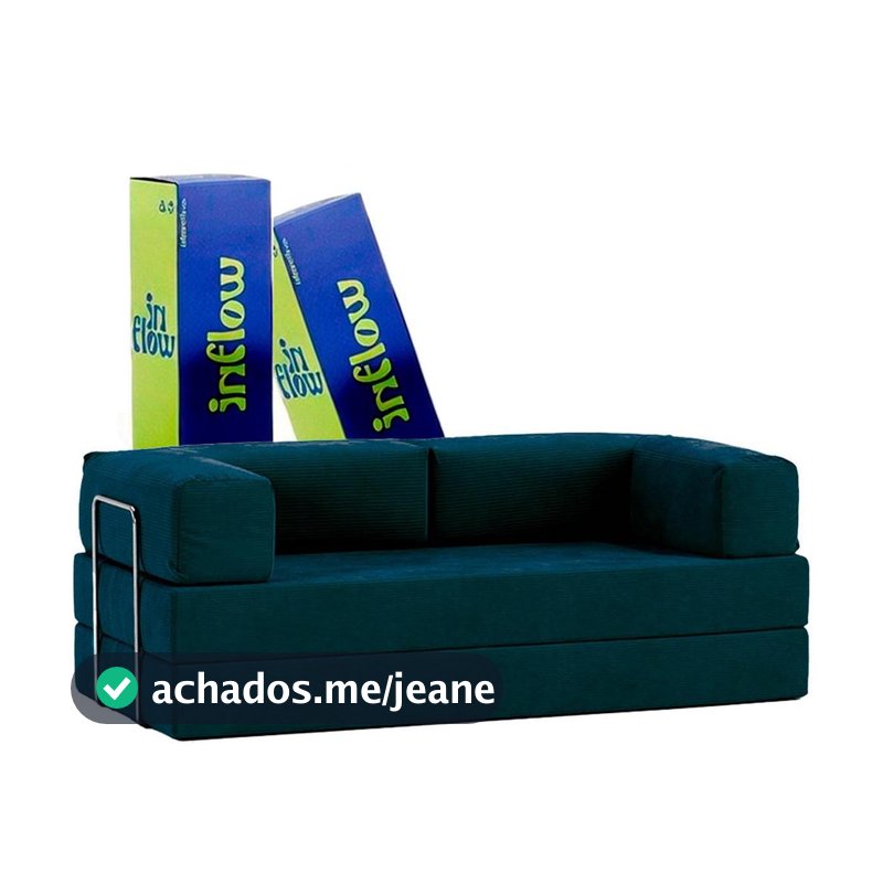 Sofa Cama Flowin Modular Cotelê retrátil Vai Na Caixa Inflow