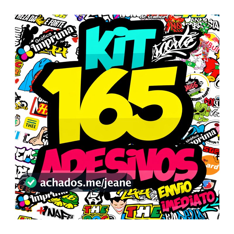 Kit 165 Adesivos Para Moto Bike Carro - Adesivo Prova D'Água - Alta resolução