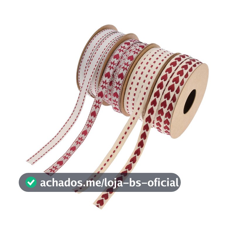 10yards 10mm Fios Jacquard Heart Cotton Fita De Algodão Cartões De Presente Embalagem Costura Decoração De Casamento