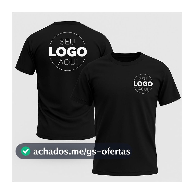 Camiseta Basica Personalizada Logo Estampa Premium Uniforme Empresa