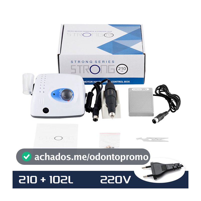 Micro Motor Strong 210 40.000rpm  65w Vire Com A Chave Para 110V / 220V